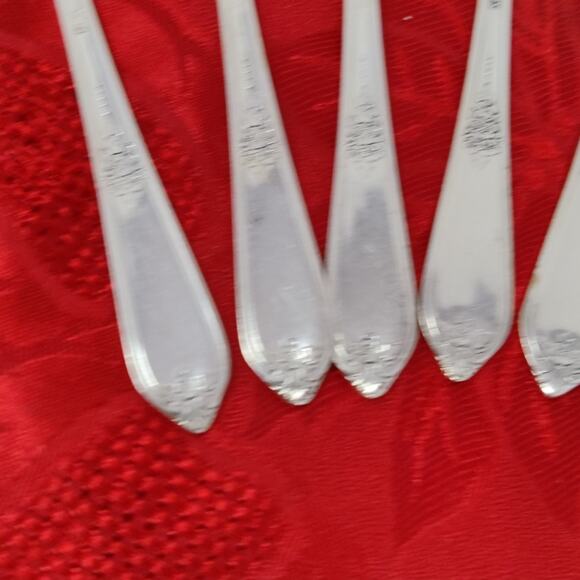 8X Tbsp COTILLION Rogers Vintage Silverplate Flatware IS Table Spoons - Picture 13 of 13